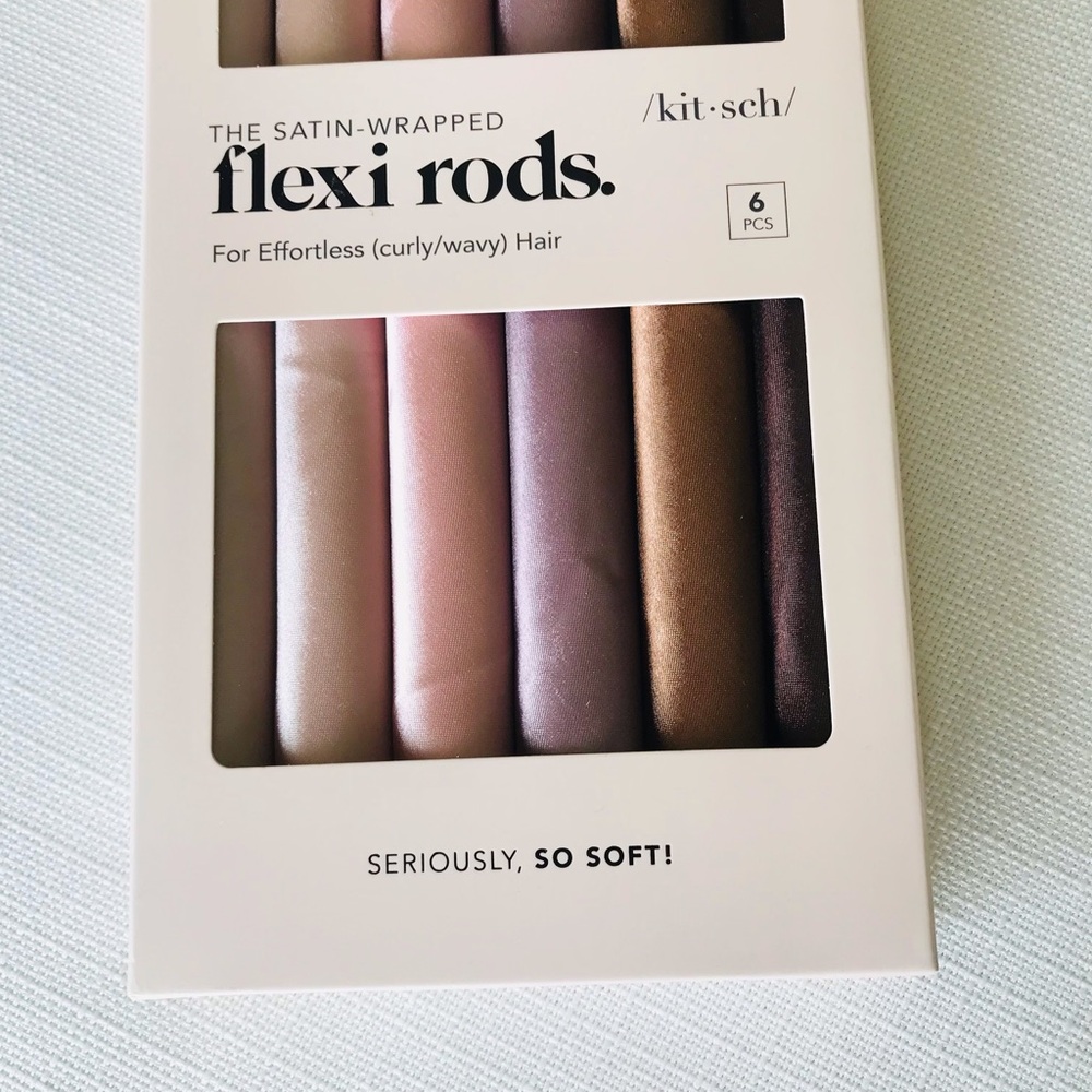 Kitsch Flexi Rods Heatless Curling Set, 6 Count, NIB - Picture 6 of 15